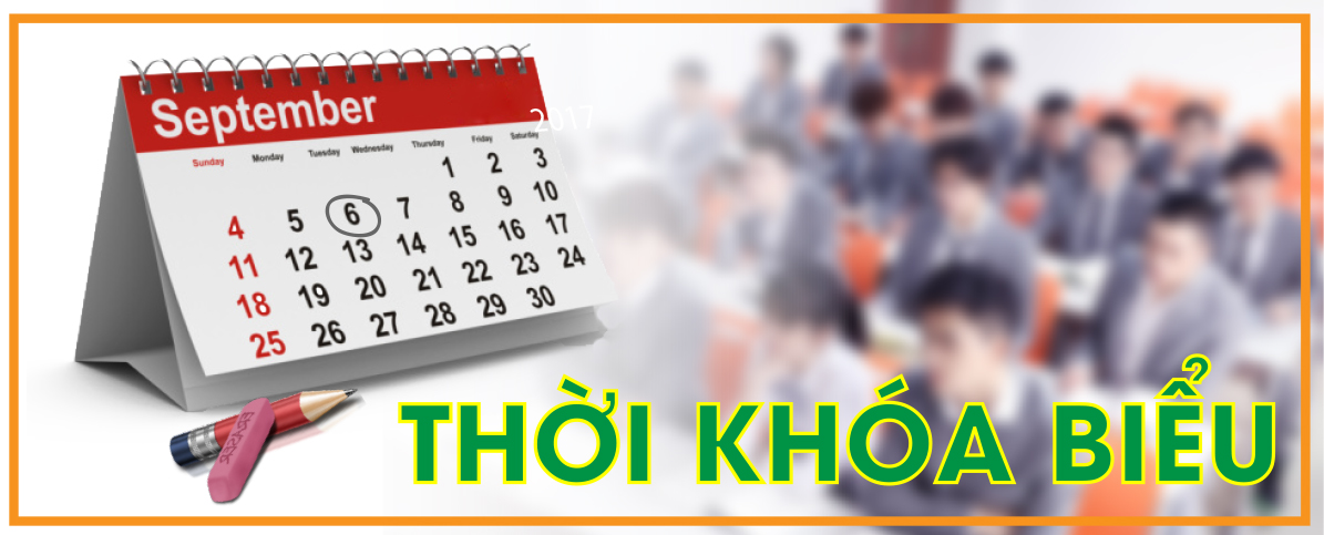 THỜI KHOÁ BIỂU THỜI KHOÁ BIỂU